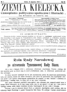 Ziemia Kielecka. Czasopismo polityczno-społeczne i literackie 1917, R.3, nr 7