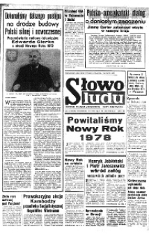 Słowo Ludu : organ Komitetu Wojewódzkiego Polskiej Zjednoczonej Partii Robotniczej, 1978 R.XXIX, nr 1