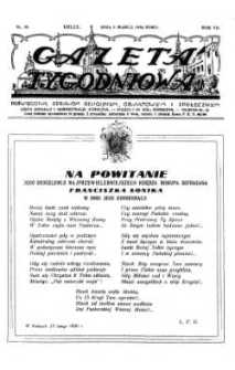 Gazeta Tygodniowa. Poświęcona sprawom religijnym, oświatowym i społecznym,1936, R.7, nr 10