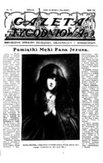 Gazeta Tygodniowa. Poświęcona sprawom religijnym, oświatowym i społecznym,1936, R.7, nr 13