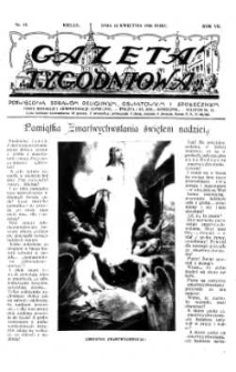Gazeta Tygodniowa. Poświęcona sprawom religijnym, oświatowym i społecznym,1936, R.7, nr 15