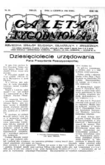 Gazeta Tygodniowa. Poświęcona sprawom religijnym, oświatowym i społecznym,1936, R.7, nr 24