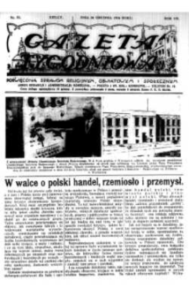 Gazeta Tygodniowa. Poświęcona sprawom religijnym, oświatowym i społecznym,1936, R.7, nr 51