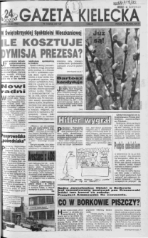 Gazeta Kielecka: 24 godziny, 1992, R.4, nr 39