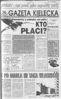 Gazeta Kielecka: 24 godziny, 1992, R.4, nr 54