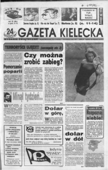 Gazeta Kielecka: 24 godziny, 1992, R.4, nr 95