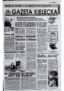 Gazeta Kielecka: 24 godziny, 1992, R.4, nr 96