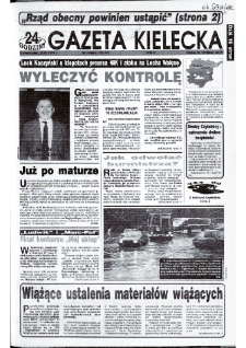 Gazeta Kielecka: 24 godziny, 1992, R.4, nr 101