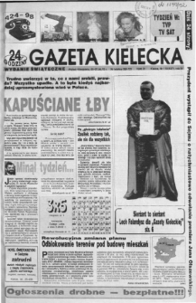 Gazeta Kielecka: 24 godziny, 1992, R.4, nr 110