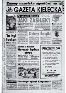 Gazeta Kielecka: 24 godziny, 1992, R.4, nr 111