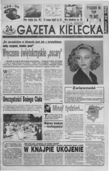 Gazeta Kielecka: 24 godziny, 1992, R.4, nr 119