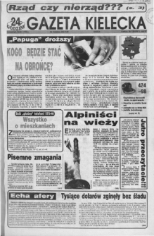 Gazeta Kielecka: 24 godziny, 1992, R.4, nr 128