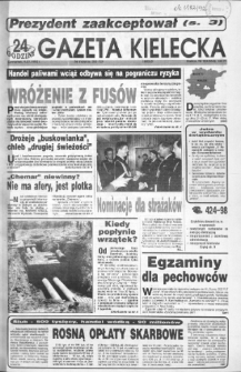 Gazeta Kielecka: 24 godziny, 1992, R.4, nr 133