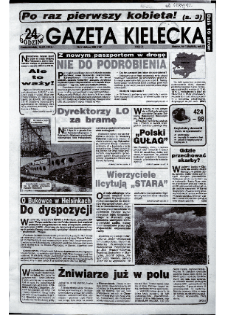 Gazeta Kielecka: 24 godziny, 1992, R.4, nr 135