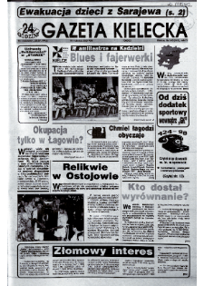 Gazeta Kielecka: 24 godziny, 1992, R.4, nr 140