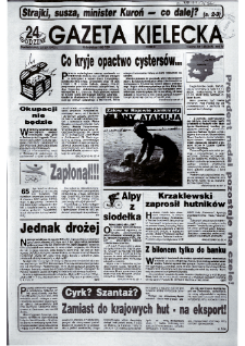 Gazeta Kielecka: 24 godziny, 1992, R.4, nr 145