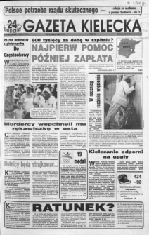 Gazeta Kielecka: 24 godziny, 1992, R.4, nr 155