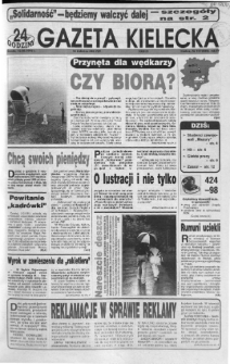 Gazeta Kielecka: 24 godziny, 1992, R.4, nr 157