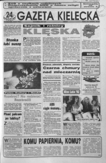 Gazeta Kielecka: 24 godziny, 1992, R.4, nr 165