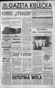 Gazeta Kielecka: 24 godziny, 1992, R.4, nr 178