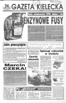Gazeta Kielecka: 24 godziny, 1992, R.4, nr 183