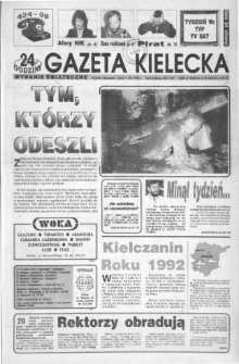 Gazeta Kielecka: 24 godziny, 1992, R.4, nr 214