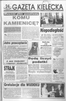 Gazeta Kielecka: 24 godziny, 1992, R.4, nr 222