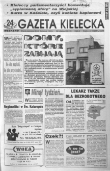 Gazeta Kielecka: 24 godziny, 1992, R.4, nr 228