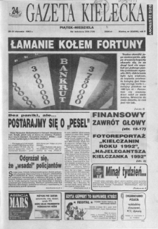 Gazeta Kielecka: 24 godziny, 1993, R.5, nr 20