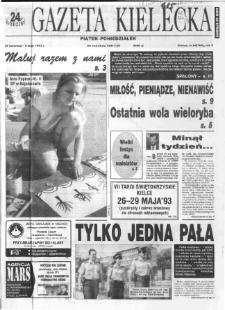 Gazeta Kielecka: 24 godziny, 1993, R.5, nr 84