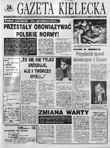 Gazeta Kielecka: 24 godziny, 1994, R.6, nr 24
