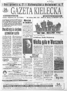 Gazeta Kielecka: 24 godziny, 1994, R.6, nr 97