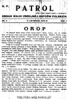 Patrol : harcerski dodatek do "Młodej Polski" 1943, nr 3