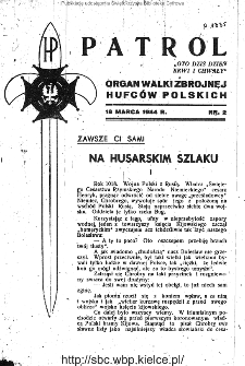 Patrol : harcerski dodatek do "Młodej Polski" 1944, nr 2
