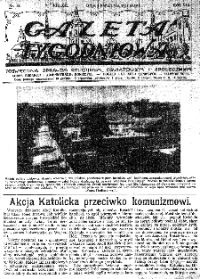 Gazeta Tygodniowa. Poświęcona sprawom religijnym, oświatowym i społecznym,1937, R.8, nr 14