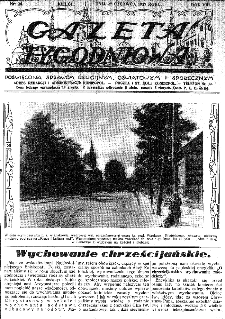 Gazeta Tygodniowa. Poświęcona sprawom religijnym, oświatowym i społecznym,1937, R.8, nr 26