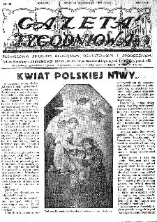 Gazeta Tygodniowa. Poświęcona sprawom religijnym, oświatowym i społecznym,1937, R.8, nr 46