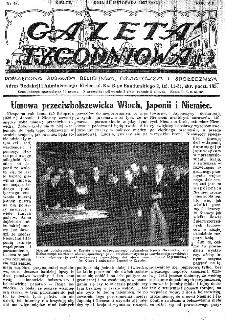 Gazeta Tygodniowa. Poświęcona sprawom religijnym, oświatowym i społecznym,1937, R.8, nr 47