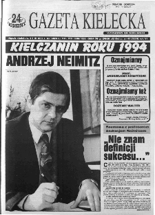 Gazeta Kielecka: 24 godziny, 1995, R.7, nr 45