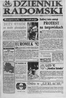 Dziennik Radomski : 24 godziny, 1992, R.2, nr 128