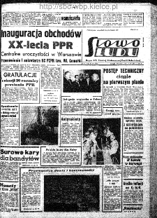 Słowo Ludu : organ Komitetu Wojewódzkiego Polskiej Zjednoczonej Partii Robotniczej, 1962, R.14, nr 22