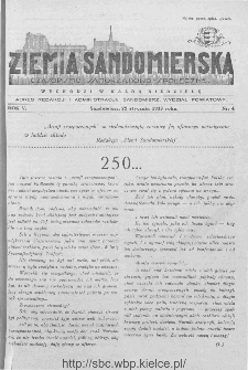 Ziemia Sandomierska. Czasopismo samorządowo-społeczne: tygodnik, 1933, nr 4