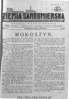 Ziemia Sandomierska. Czasopismo samorządowo-społeczne: tygodnik, 1933, nr 31