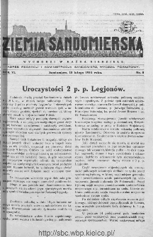 Ziemia Sandomierska. Czasopismo samorządowo-społeczne: tygodnik, 1934, nr 8