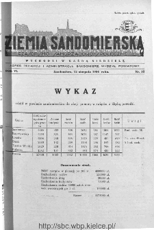 Ziemia Sandomierska. Czasopismo samorządowo-społeczne: tygodnik, 1934, nr 32