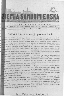 Ziemia Sandomierska. Czasopismo samorządowo-społeczne: tygodnik, 1934, nr 36