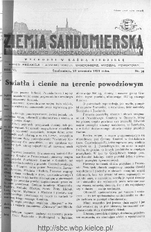 Ziemia Sandomierska. Czasopismo samorządowo-społeczne: tygodnik, 1934, nr 38