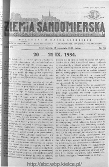 Ziemia Sandomierska. Czasopismo samorządowo-społeczne: tygodnik, 1934, nr 39