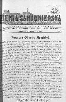 Ziemia Sandomierska. Czasopismo samorządowo-społeczne: tygodnik, 1935, nr 5