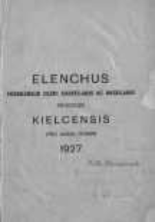 Elenchus Venerabilis Cleri saecularis Ac Regularis Diocesis Kielcensis Pro Anno Domini 1927.